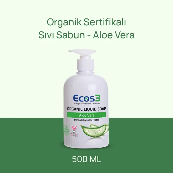 Ecos3 Aloe Vera Extract Organic Liquid Soap 500 ml 2