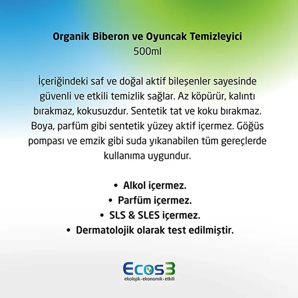 احصل على نظافة عضوية آمنة لزجاجات وألعاب طفلك مع Ecos3 6