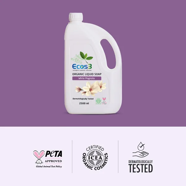 Ecos3 Magnolia Extract Organic Liquid Soap 2500 ml 3