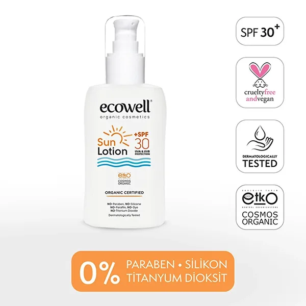 Ecowell Organic Sun Lotion SPF 30 150 ml 6