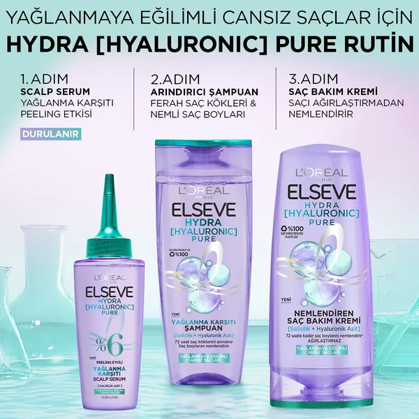 Elseve Hydra [Hyaluronic] Pure Salicylic Acid Oil-Control Exfoliating Scalp Serum 102 ml 6