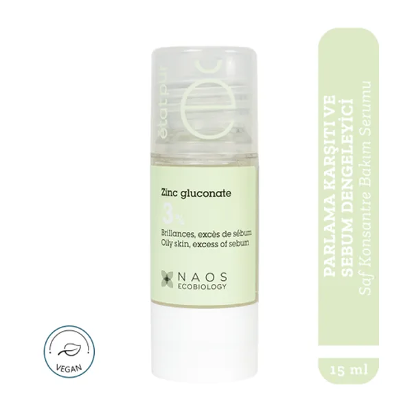 Etat Pur Pure Active Zinc Gluconate 3% Anti-Shine Pure Concentrated Care 15 ml 2