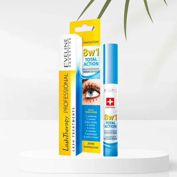 Eveline Cosmetics 8in1 Total Action Konsantre Kirpik Serumu 10 ml 3