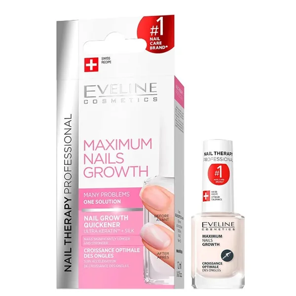 Eveline Maximum Nails Growth - Ultra Keratin Silk 12 ml 2