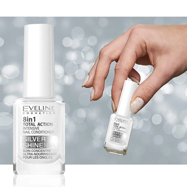 أظافر أقوى وأكثر لمعانًا مع Eveline Silver Shine 3