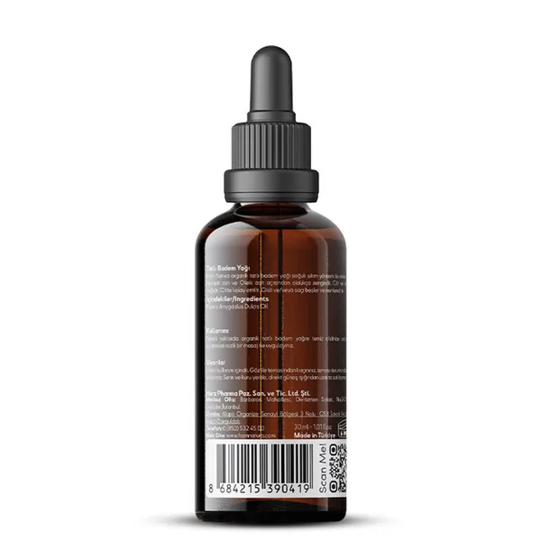 From Natura Organik Cold Pressed Sweet Almond Oil 30 ml 2