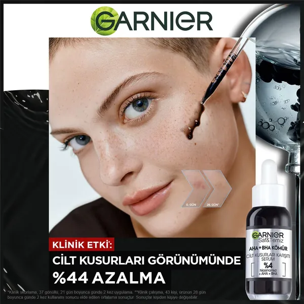 Garnier AHA+BHA Charcoal Anti-Imperfection Serum 30 ml 3