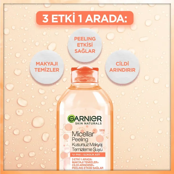 Garnier Micellar Peeling Kusursuz Makyaj Temizleme Suyu 400 ml 6