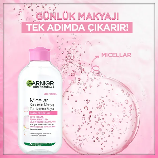 Garnier Micellar Kusursuz Makyaj Temizleme Suyu 200 ml 6