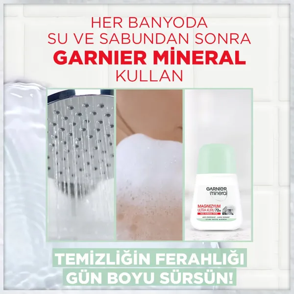 Garnier غارنييه مينيرال ماغنيسيوم ألترا دراي رول أون ٥٠ مل 4