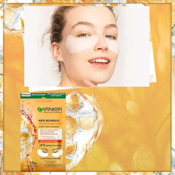 Garnier Moisture Bomb Cooling Effect Sheet Eye Mask 6 g 2