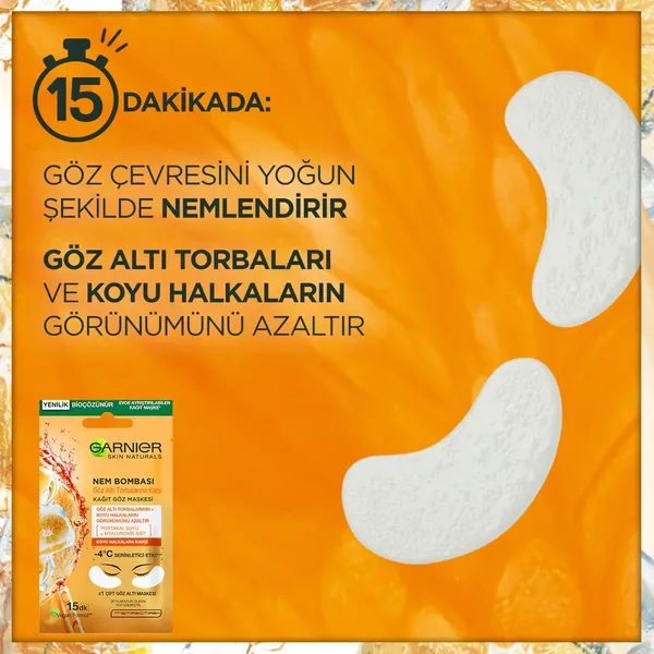 Garnier Moisture Bomb Cooling Effect Sheet Eye Mask 6 g 4