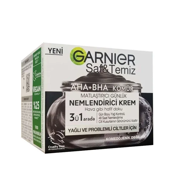 كريم مرطب بالفحم AHA BHA 50 مل من غارنييه Garnier 2