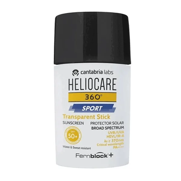 Heliocare 360 Sport Transparent Stick SPF 50+ Sunscreen 25 gr