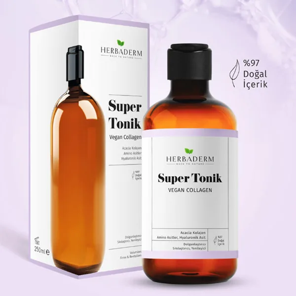 Herbaderm Veganes Kollagen Plumping Tonic 250ml 2