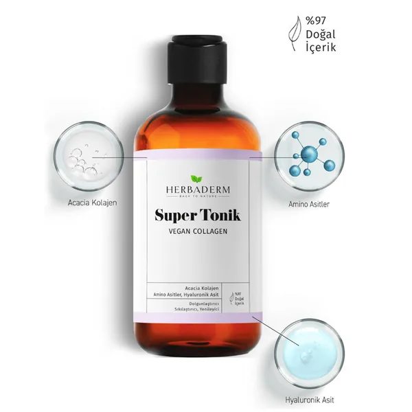 Herbaderm Veganes Kollagen Plumping Tonic 250ml 3