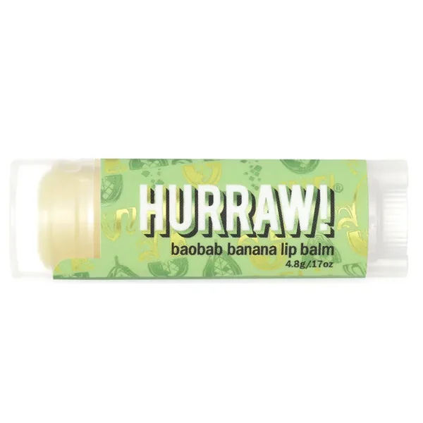 استمتعي بشفاه ناعمة ومغذية ببلسم Hurraw Baobab Banana 2