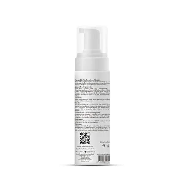 İdea Derma Sensitive Skin Face Cleansing Foam 200 ml 3