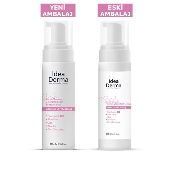İdea Derma Sensitive Skin Face Cleansing Foam 200 ml 4