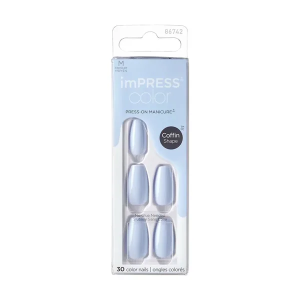 impress Color Medium Coffin Shape Nails Press-on Nails 86742 3
