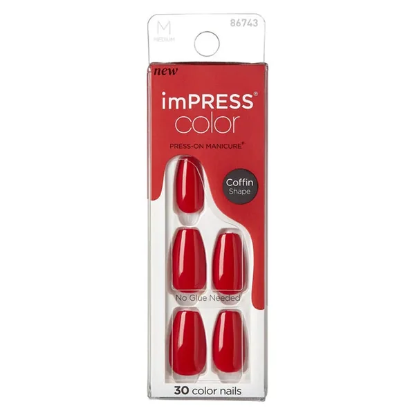 impress Color Medium Coffin Shape Nails Press-on Nails 86743 2