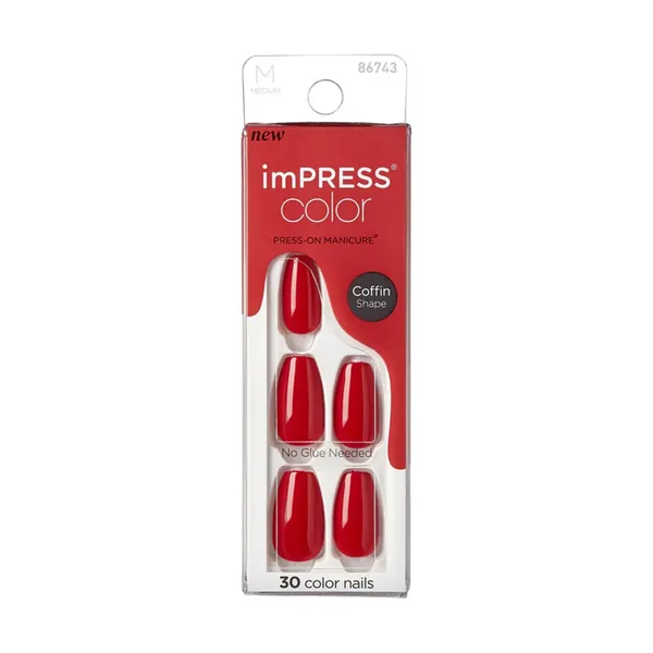 impress Color Medium Coffin Shape Nails Press-on Nails 86743 3