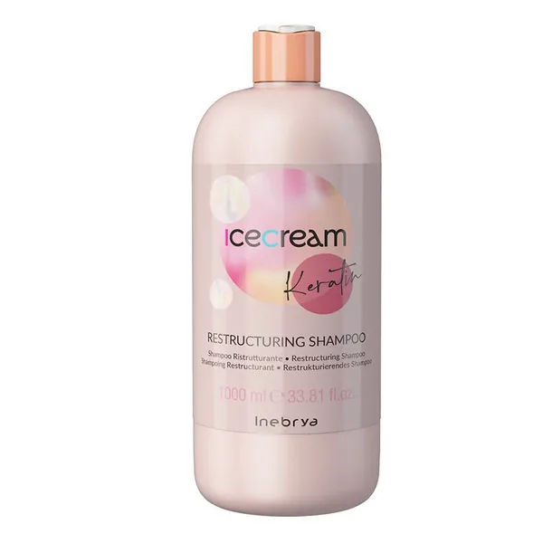 Inebrya Ice Cream Keratin Restructuring Shampoo 1000 ml 2