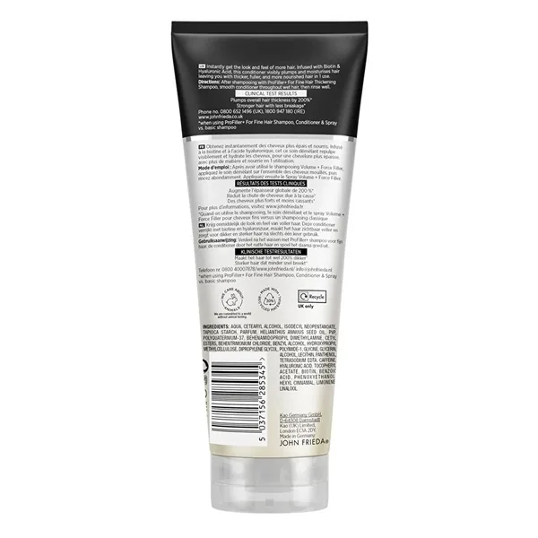 احصلي على شعر أكثر كثافة وامتلاءً مع بلسم John Frieda ProFil 6