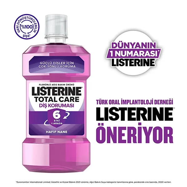 Listerine Total Care 6-in-1 Mint Flavor Mouthwash 500 ml 6