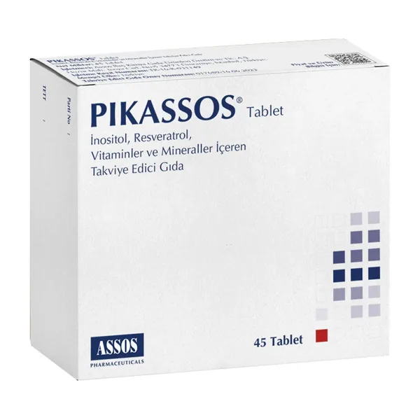 Pikassos Inositol and Resveratrol 45 Tablet 2