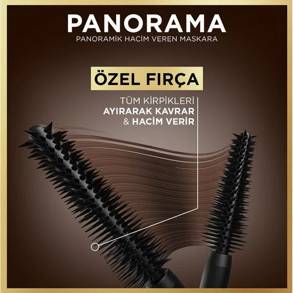 Loreal Paris Panorama Hacim Veren Maskara 9.9 ml - Dark Brown 3