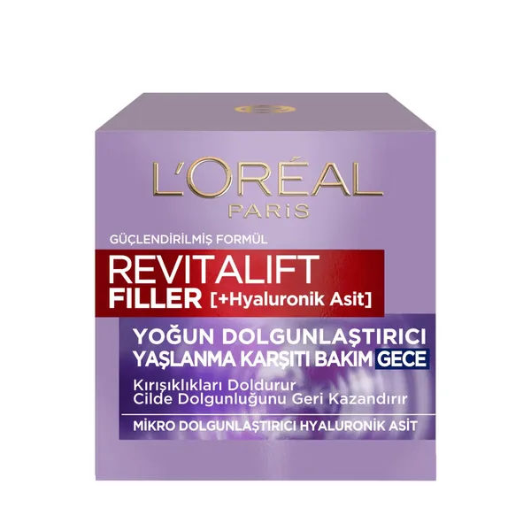 L'Oreal Paris كريم لوريال باريس ريفيتاليفت فيلر المرطب الليلي 50 مل 3