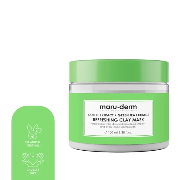 Maruderm Coffee Extract + Green Tea Extract Refreshing Clay Mask 100 ML 5