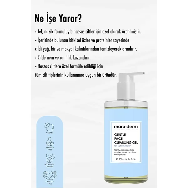Apaisez & Purifiez: Gel Nettoyant Visage Maruderm Peaux Sens 6