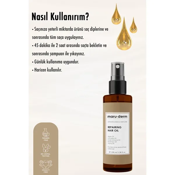 Maruderm Repairing Hair Oil 100 ml 5