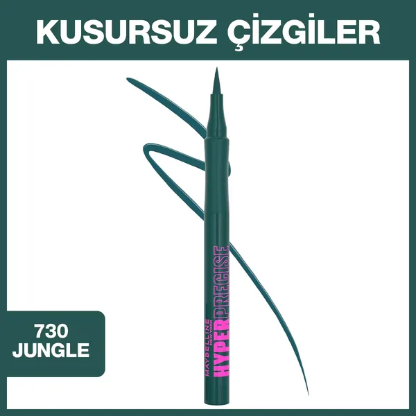 Maybelline Hyper Precise All Day Liquid Liner 730 - Jungle Green 2