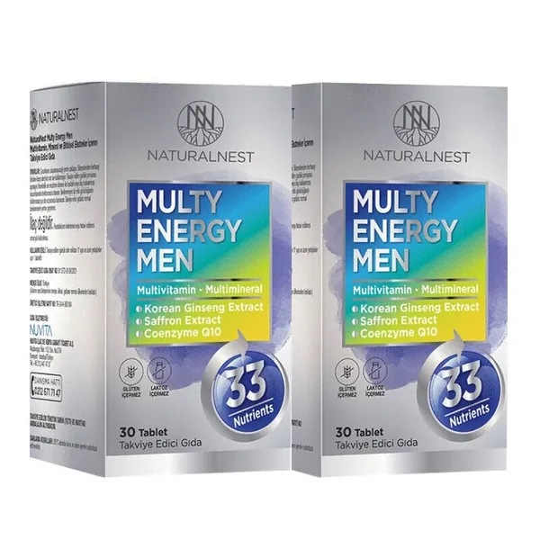 Naturalnest Multi Energy Men 2x30 Tablet 2