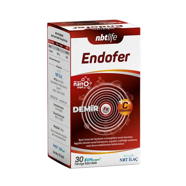 Nbt Life Endofer Food Supplement 30 Capsules