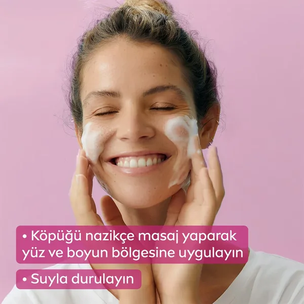 Nivea Aqua Rose Face Wash Foam 150 ml 2