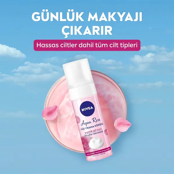 Nivea Aqua Rose Face Wash Foam 150 ml 6