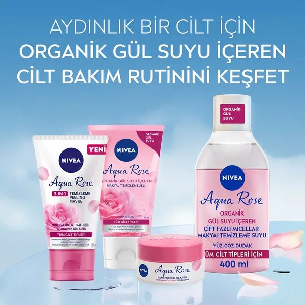 Nivea Aqua Rose Makyaj Temizleme Jeli 150 ml 5