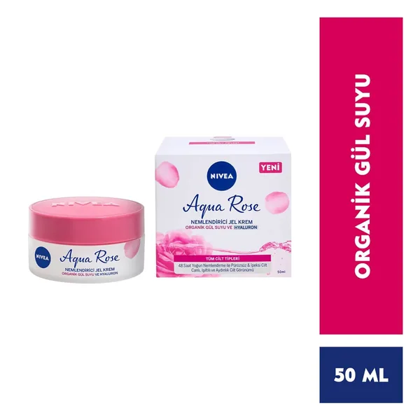 Nivea Aqua Rose Moisturizing Gel Cream 50 ml 3