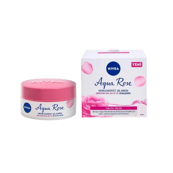 Nivea Aqua Rose Moisturizing Gel Cream 50 ml 2