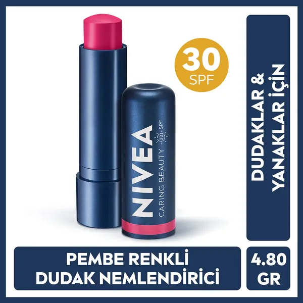 Nivea SPF30 Pink Tinted Sun Protection Lip Balm 4.8 gr 6