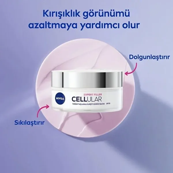 NIVEA كريم نيفيا سيلولار إكسبيرت فيلر المكثف المضاد للشيخوخة بعامل حماية من الشمس 30، 50 مل 4