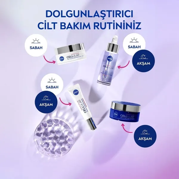 NIVEA كريم نيفيا سيلولار إكسبيرت فيلر المكثف المضاد للشيخوخة بعامل حماية من الشمس 30، 50 مل 5