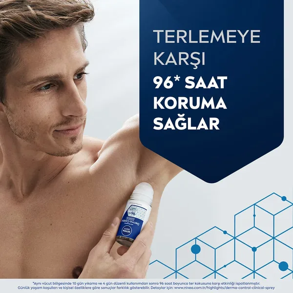 NIVEA نيفيا ديرما كونترول كلينيكال للرجال رول أون 50 مل 3