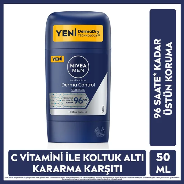 Nivea Derma Protect Clinical Male Stick Deodorant 50 ml 3