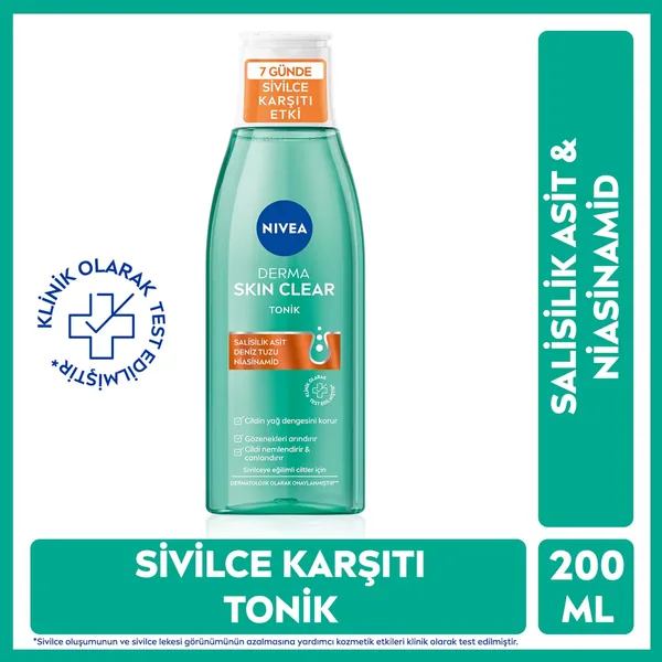 Nivea Derma Skin Clear Salisilik Asit Tonik 200 ml 2