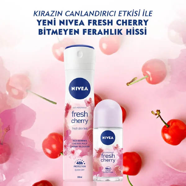 Nivea Fresh Cherry Women's Roll On 50 ml 5